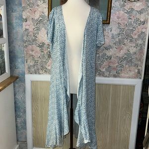 XXL Kara & Kate Women's Blue Floral Tie Dress New with Tags